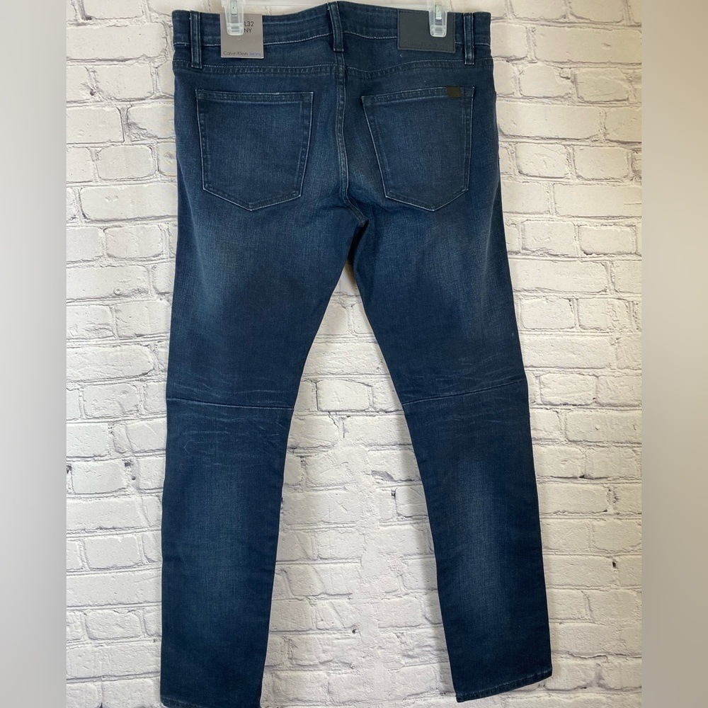 Calvin Klein Jeans skinny Moto 32x32 NWT - Picture 6 of 9